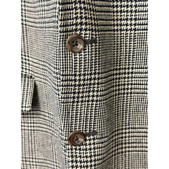 Polo Ralph Lauren Vintage 80's Silk Blazer Houndstooth USA Union Label Size 41R - Picture 3 of 16